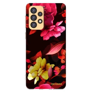 Picasee silikónový prehľadný obal pre Samsung Galaxy A33 5G A336 - Dark Peonny