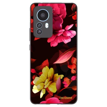 Picasee silikónový čierny obal pre Xiaomi 12T Pro - Dark Peonny