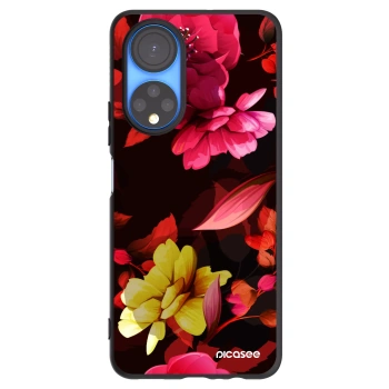 Picasee silikónový čierny obal pre Honor X7 - Dark Peonny