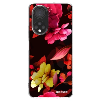 Picasee silikónový prehľadný obal pre Honor X7 - Dark Peonny