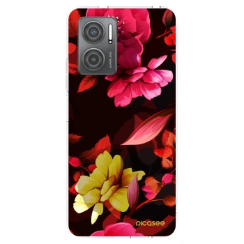 Picasee silikónový prehľadný obal pre Xiaomi Redmi 10 5G - Dark Peonny