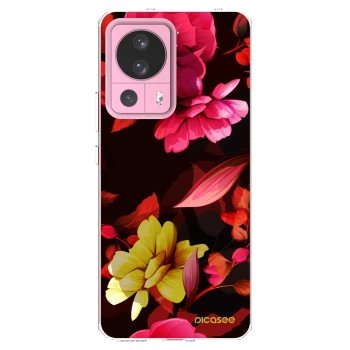 Picasee silikónový prehľadný obal pre Xiaomi 13 Lite - Dark Peonny