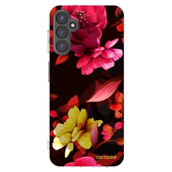 Picasee silikónový prehľadný obal pre Samsung Galaxy A14 5G A146P - Dark Peonny
