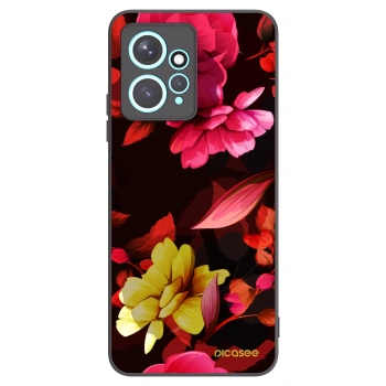 Picasee silikónový čierny obal pre Xiaomi Redmi Note 12 4G - Dark Peonny