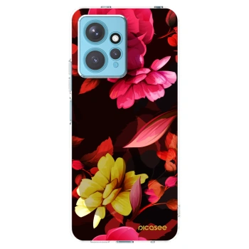 Picasee silikónový prehľadný obal pre Xiaomi Redmi Note 12 4G - Dark Peonny