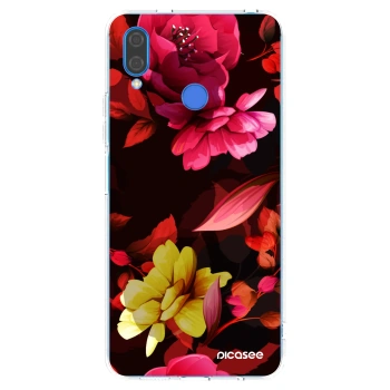 Picasee silikónový prehľadný obal pre Huawei Nova 3 - Dark Peonny