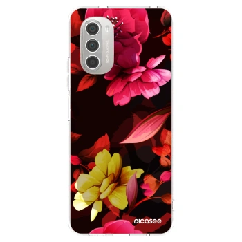 Picasee silikónový prehľadný obal pre Motorola Moto G51 - Dark Peonny