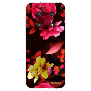 Picasee silikónový prehľadný obal pre Honor Magic4 Lite 5G - Dark Peonny