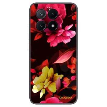 Picasee silikónový čierny obal pre Xiaomi Poco X6 Pro - Dark Peonny