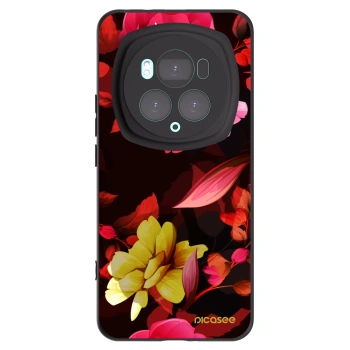 Picasee silikónový čierny obal pre Honor Magic6 Pro - Dark Peonny