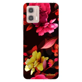 Picasee silikónový prehľadný obal pre Motorola Moto G53 5G - Dark Peonny