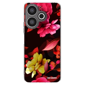 Picasee silikónový prehľadný obal pre Xiaomi Redmi 13 4G - Dark Peonny