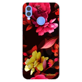 Picasee silikónový prehľadný obal pre Honor 10 Lite - Dark Peonny