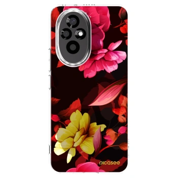 Picasee silikónový prehľadný obal pre Honor 200 Pro 5G - Dark Peonny