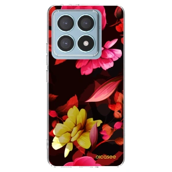 Picasee silikónový prehľadný obal pre Xiaomi 14T Pro - Dark Peonny