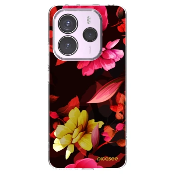 Picasee silikónový prehľadný obal pre Xiaomi Redmi Note 14 5G - Dark Peonny