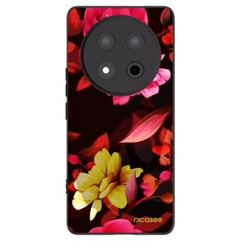 Picasee silikónový čierny obal pre Honor Magic7 Lite 5G - Dark Peonny