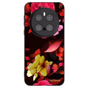 Picasee silikónový čierny obal pre Honor Magic7 Pro 5G - Dark Peonny