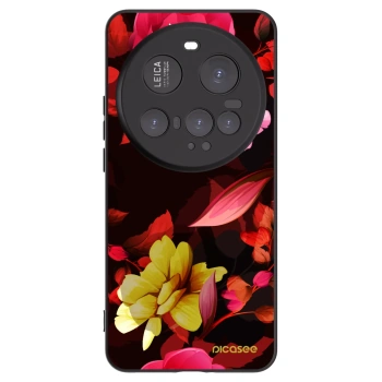 Picasee silikónový čierny obal pre Xiaomi 15 Ultra - Dark Peonny