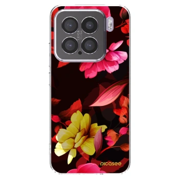 Picasee silikónový prehľadný obal pre Xiaomi 15 - Dark Peonny