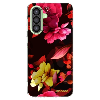 Picasee silikónový prehľadný obal pre Samsung Galaxy A26 5G A266B - Dark Peonny
