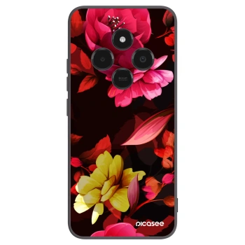 Picasee silikónový čierny obal pre Xiaomi Poco C75 - Dark Peonny