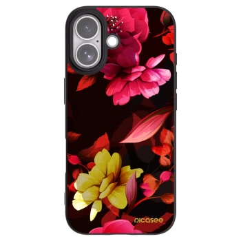 Picasee silikónový čierny obal pre Apple iPhone 17 - Dark Peonny