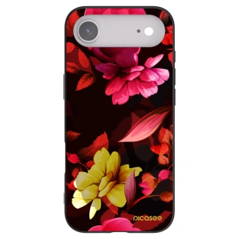 Picasee silikónový čierny obal pre Apple iPhone Air - Dark Peonny