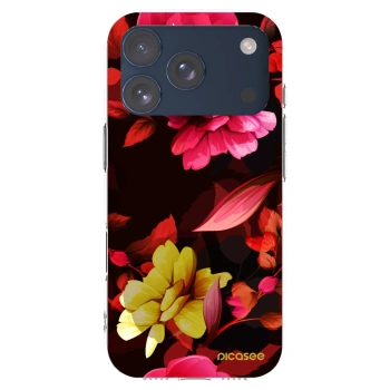 Picasee silikónový prehľadný obal pre Apple iPhone 17 Pro - Dark Peonny