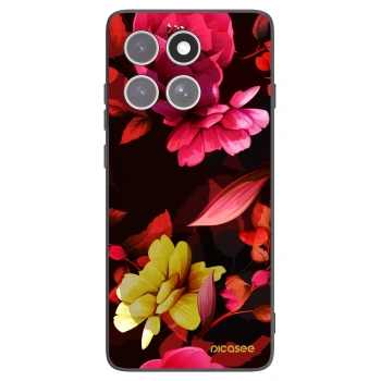 Picasee silikónový čierny obal pre Motorola Edge 60 Pro - Dark Peonny