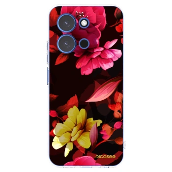 Picasee silikónový prehľadný obal pre Xiaomi Redmi 15C 4G - Dark Peonny