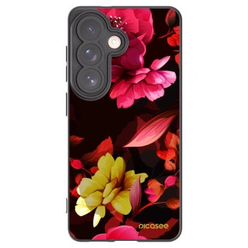 Picasee silikónový čierny obal pre Samsung Galaxy S26 - Dark Peonny