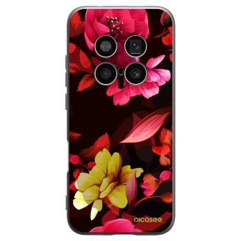 Picasee silikónový čierny obal pre Honor Magic8 Pro 5G - Dark Peonny