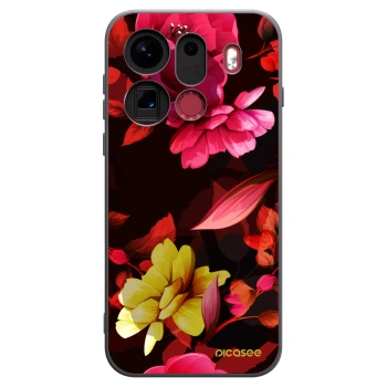 Picasee silikónový čierny obal pre OPPO Find X9 Pro - Dark Peonny