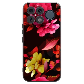 Picasee silikónový čierny obal pre Xiaomi Poco F8 Ultra - Dark Peonny