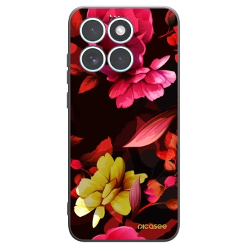 Picasee silikónový čierny obal pre Motorola Edge 70 Fusion - Dark Peonny