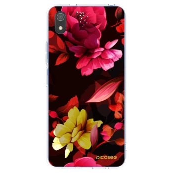 Picasee silikónový prehľadný obal pre Xiaomi Redmi 7A - Dark Peonny