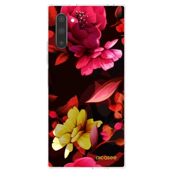 Picasee silikónový prehľadný obal pre Samsung Galaxy Note 10 N970F - Dark Peonny