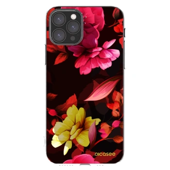 Picasee silikónový prehľadný obal pre Apple iPhone 11 Pro - Dark Peonny