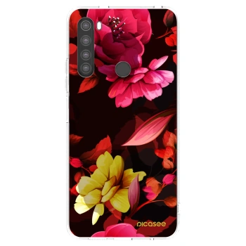 Picasee silikónový prehľadný obal pre Xiaomi Redmi Note 8 - Dark Peonny