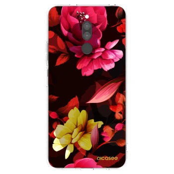 Picasee silikónový prehľadný obal pre Xiaomi Redmi 8 - Dark Peonny