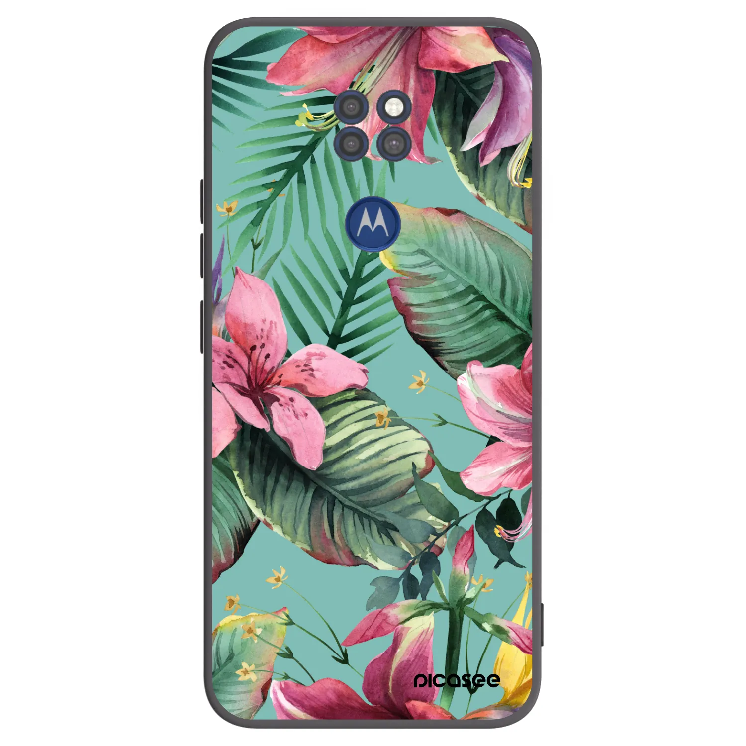 Picasee silikónový čierny obal pre Motorola Moto G9 Play - Hawaii