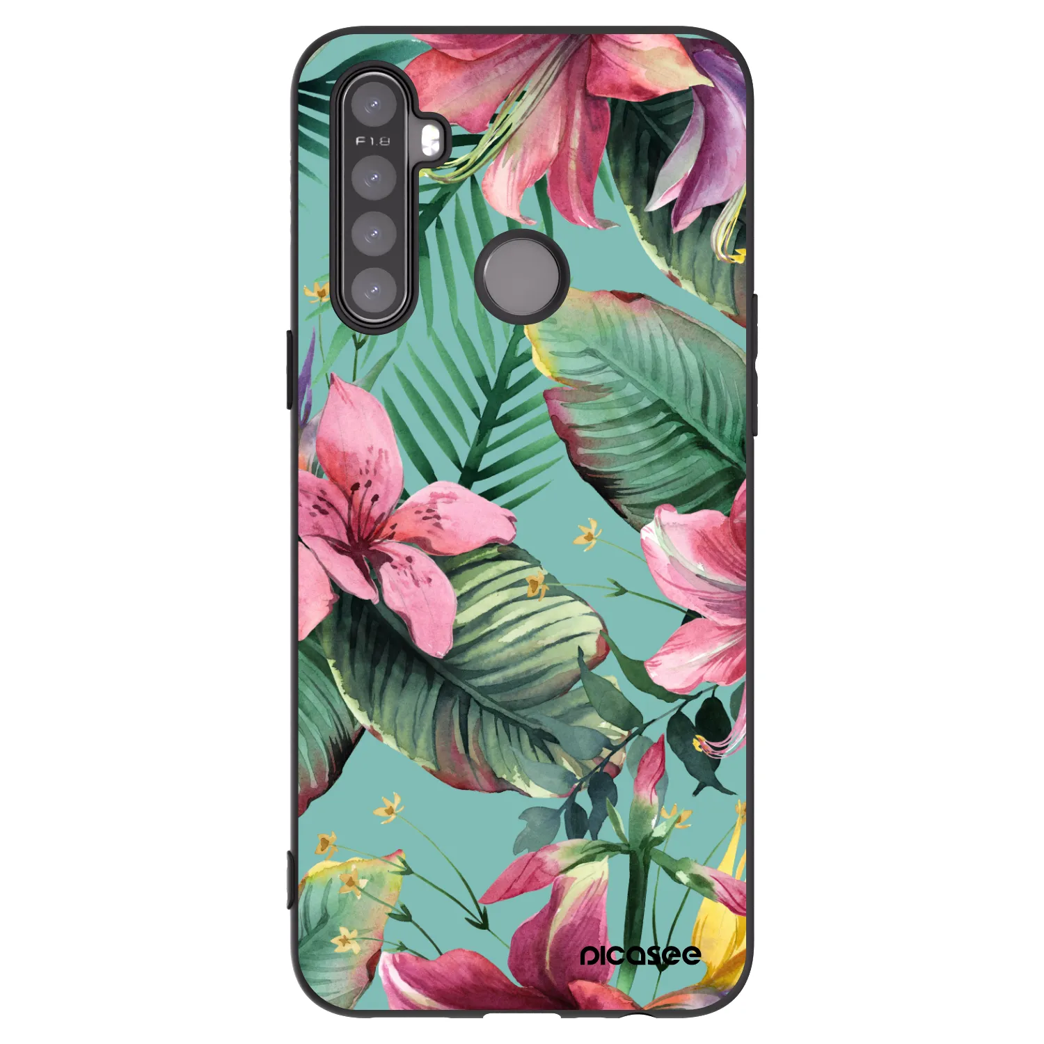 Picasee silikónový čierny obal pre Realme 5 - Hawaii