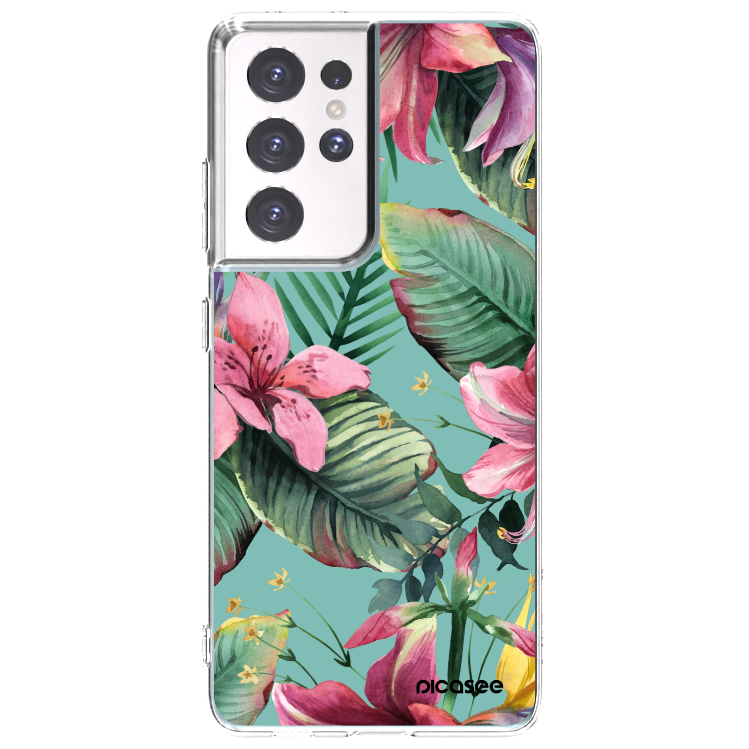 Picasee silikónový prehľadný obal pre Samsung Galaxy S21 Ultra 5G G998B - Hawaii