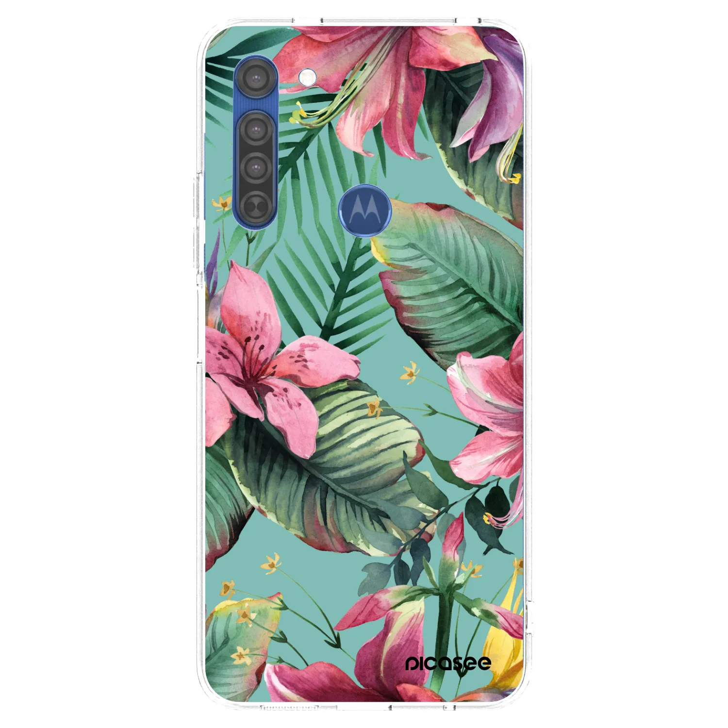 Picasee silikónový prehľadný obal pre Motorola Moto G8 - Hawaii