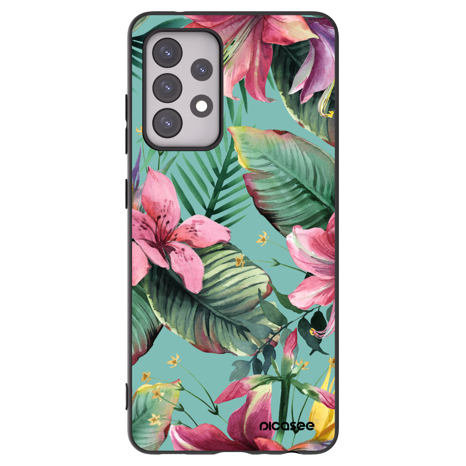 Picasee silikónový čierny obal pre Samsung Galaxy A52 5G A525F - Hawaii