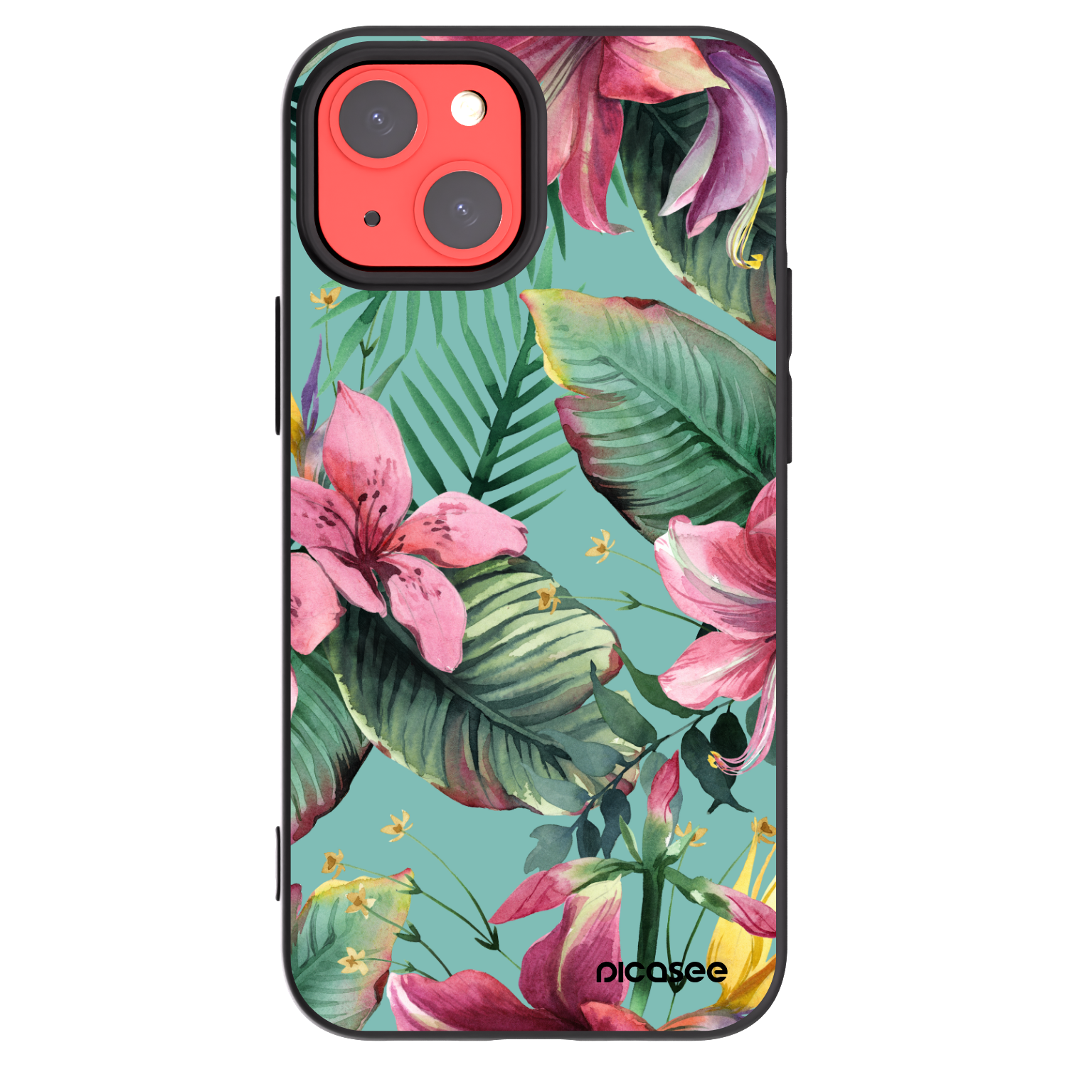 Picasee silikónový čierny obal pre Apple iPhone 13 mini - Hawaii