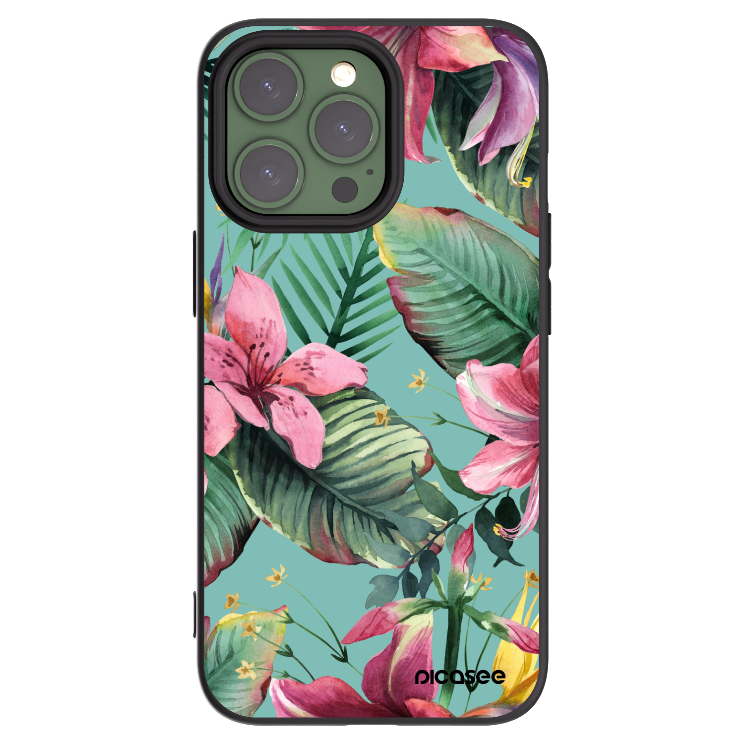 Silikónový čierny obal pre Apple iPhone 13 Pro - Hawaii