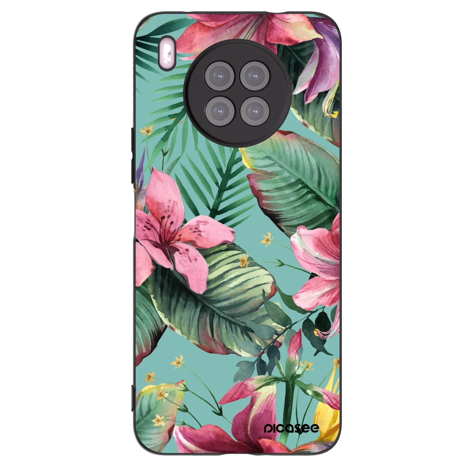 Picasee silikónový čierny obal pre Huawei Nova 8i - Hawaii