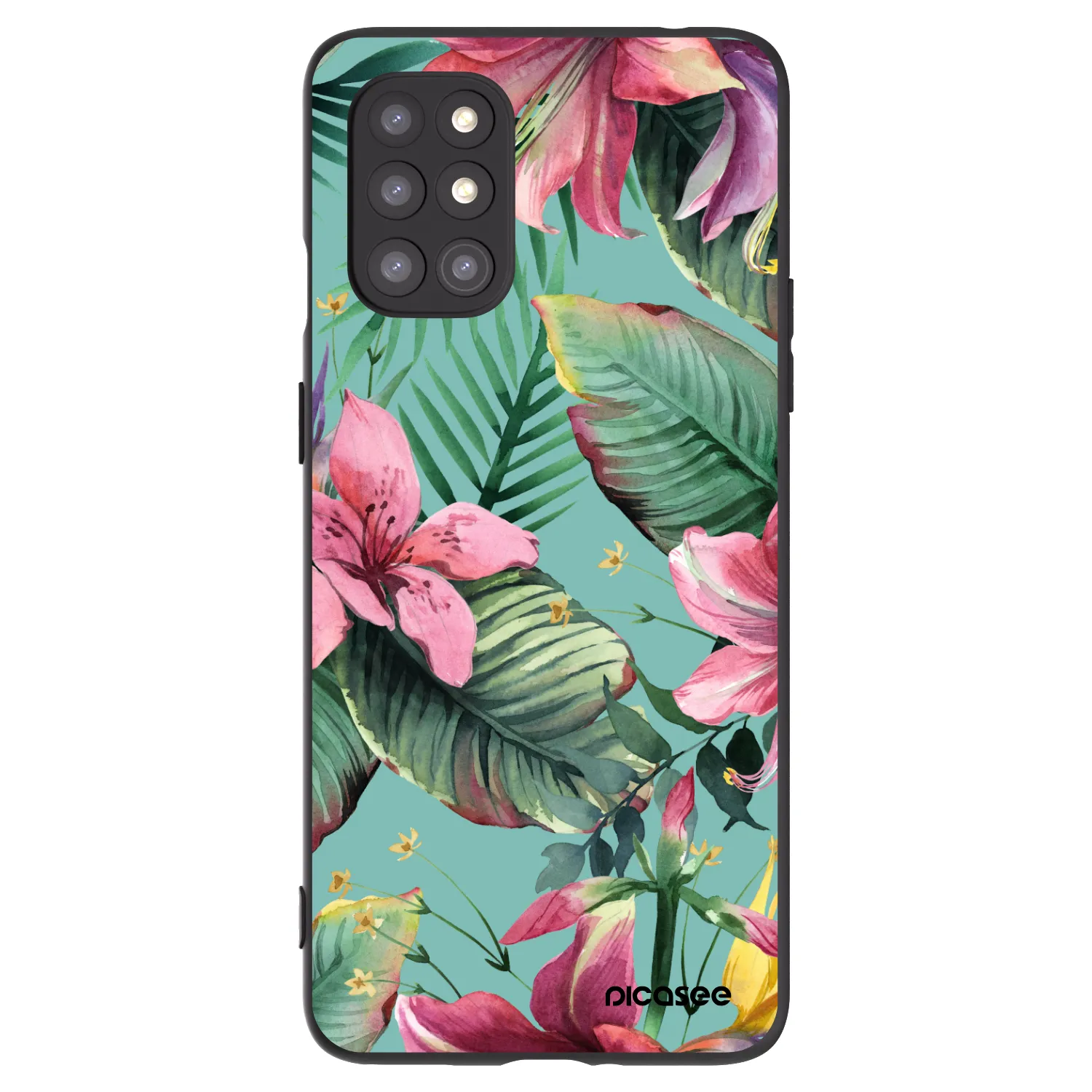 Picasee silikónový čierny obal pre OnePlus 8T - Hawaii